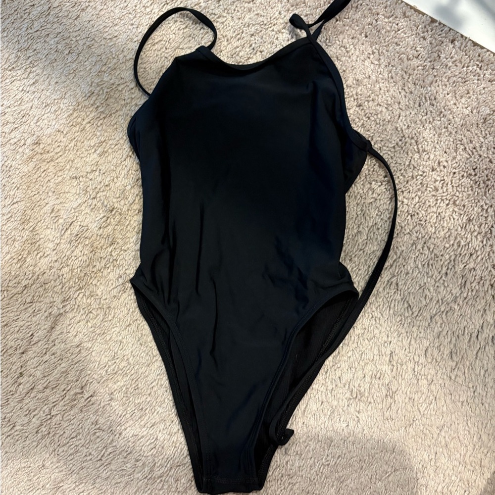 Jolyn Size 28 Dayno Black Tie Back Swimsuit